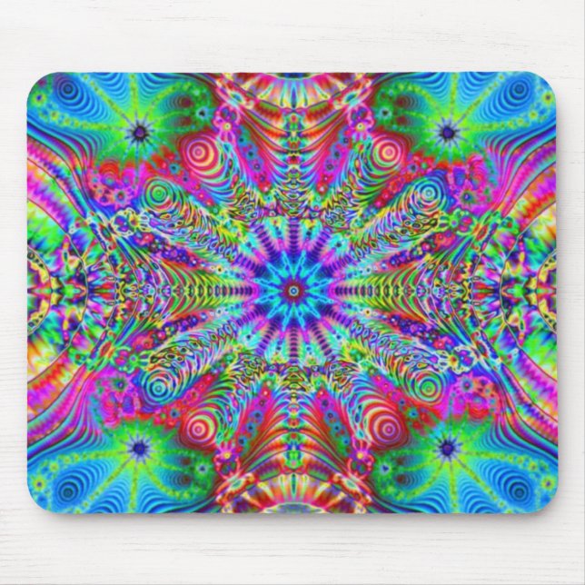 Mousepad Creatrip cósmico - design trippy psicadélico (Frente)