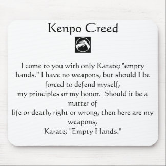 Mousepad Credo de Kenpo