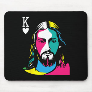 Mousepad Crentes Cristãos Religiosos Jesus Cristo é rei