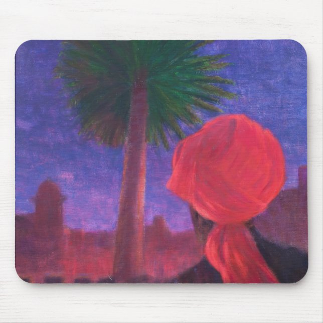 Mousepad Crepúsculo vermelho Jodhpur 2012 do turbante (Frente)