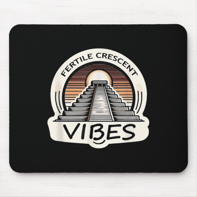 Mousepad Crescente Fértil Víbias Engraçadas Mesopotâmico An (Frente)