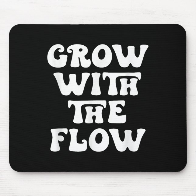 Mousepad Crescer Com A Cota De Motivação De Fluxo (Frente)
