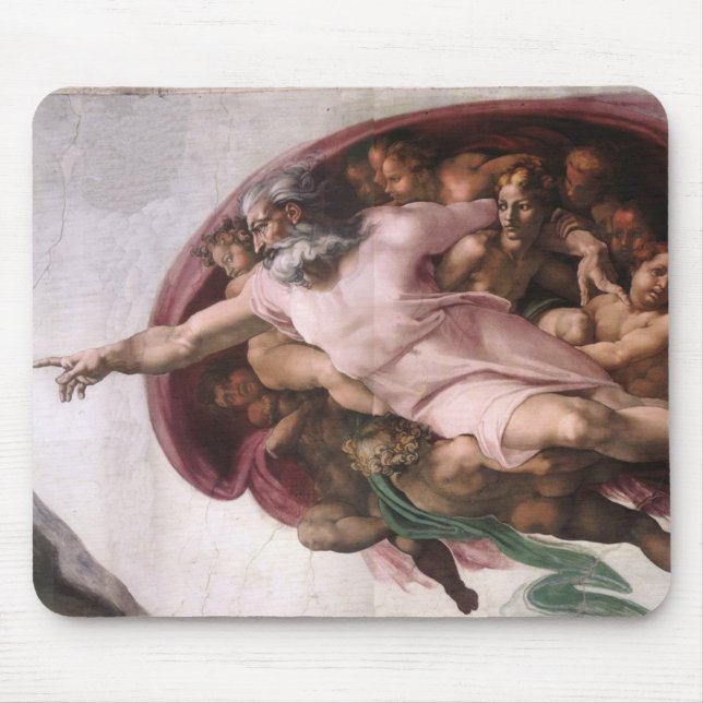 Mousepad Criação de Adão em detalhe (Frente)