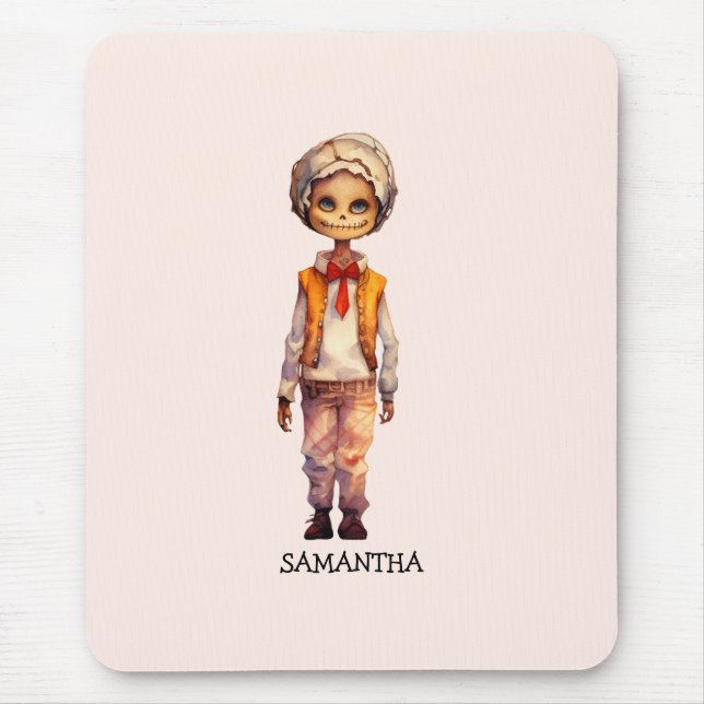 Mousepad Criança Adorável Zombie - Halloween Bonito (Frente)