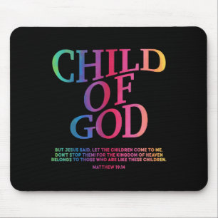 Mousepad Criança De Deus Filho Cristão De Jesus Irmã Filho