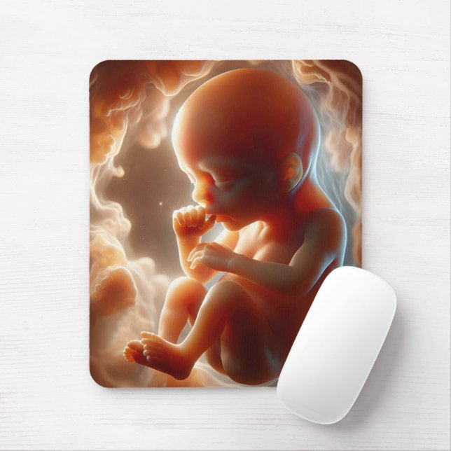 Mousepad Criança Não Nascida Suando O Polegar (Com mouse)