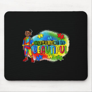 Mousepad Criança Negra Autismo Diferente É Belo Autismo Awa