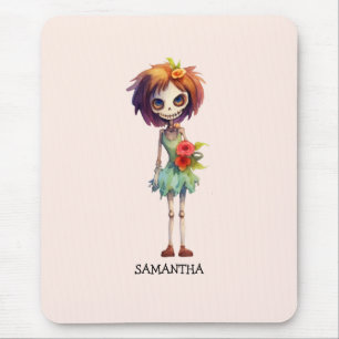 Mousepad Criança Zombie Macabra E Bonita - Adorável Macabre
