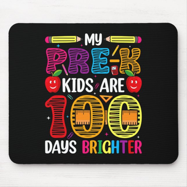 Mousepad Crianças 100 Dias De Professores Estudantes (Frente)