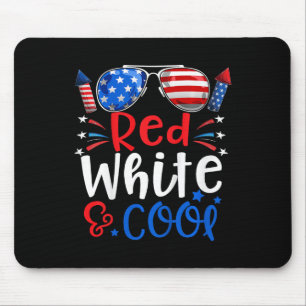Mousepad Crianças: 4 De Julho Red White E Legal Meninos Pat