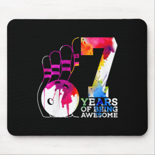 Mousepad Crianças: 7 Anos De 7 Incrível De Boliche Aniversá