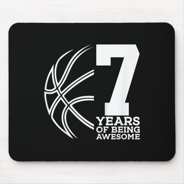 MOUSEPAD CRIANÇAS 7 ANOS DE SER INCRÍVEL 7 BASQUETEBOL (Frente)