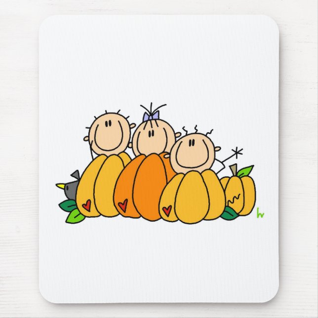 Mousepad Crianças Abóbora (Frente)