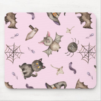 Mousepad Crianças Bonitas Padrões de Dia das Bruxas de Aran