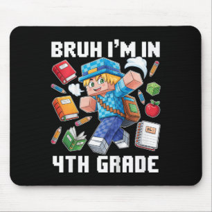 Mousepad Crianças Bruh Estou Na 4ª Série Dabando Meninos Ga