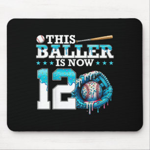 Mousepad Crianças Bysebyll Drip 12º Festa de Aniversário Fã