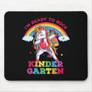 Mousepad Crianças Dabbing Unicorn Estou Pronta Para Rock In