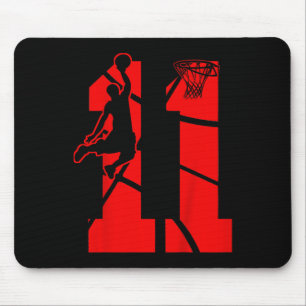 Mousepad Crianças de 11 anos de 11 de Basquete Festa de Ani