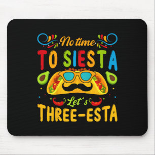 Mousepad Crianças de 3 Anos de Idade Festa Mexicana Sem Tem