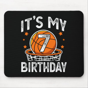 Mousepad Crianças de 7 anos jogando basquete 7 de aniversár