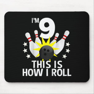 Mousepad Crianças de 9 anos Boliches de Festa de aniversári