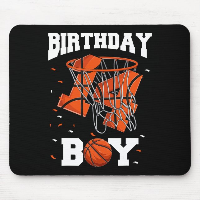 Mousepad Crianças de basquete de aniversário de 14 (Frente)