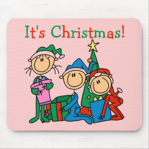 Mousepad Crianças de fotos de Natal São Camisetas e present
