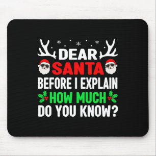 Mousepad Crianças de Natal Divertidas Adultos Caros Papais