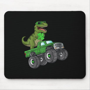Mousepad Crianças Dia de São Patrício Rex Monster Truck Par
