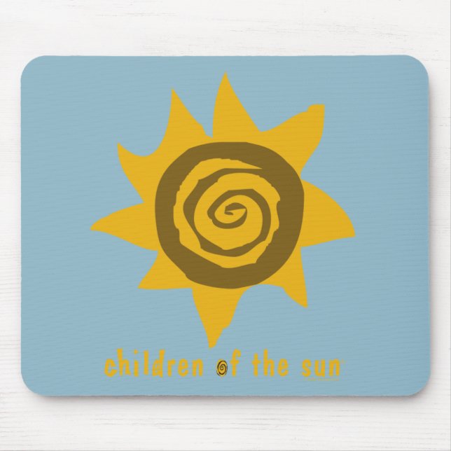 Mousepad Crianças Dos raios solares do Sol (Frente)
