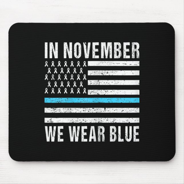 Mousepad Crianças Em Novembro Vestimos a consciência da dia (Frente)