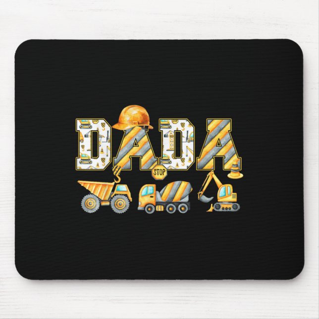 Mousepad Crianças Escavadoras Funny Dada Correspondendo Fa (Frente)