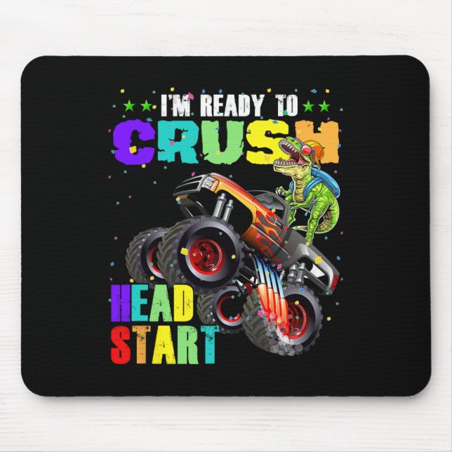 Mousepad Crianças, estou pronto para esmagar a cabeça... co (Frente)