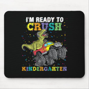 Mousepad Crianças Estou Pronto Para Esmagar Caminhão Monstr