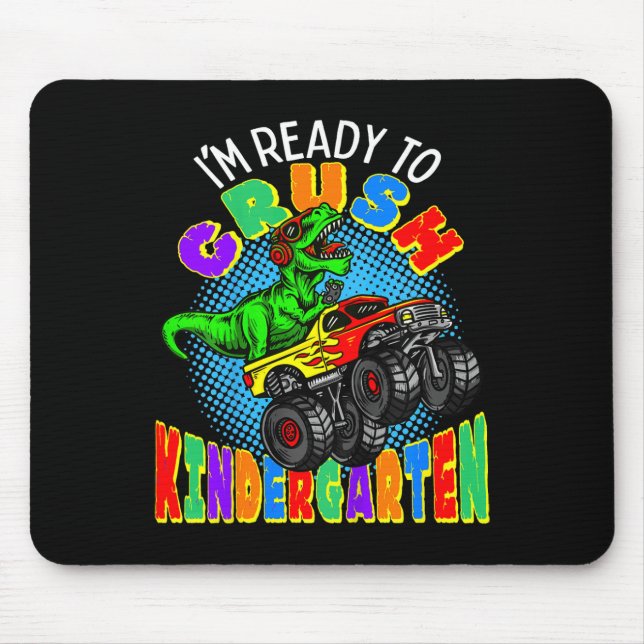 Mousepad Crianças, estou pronto para esmagar o jardim de in (Frente)