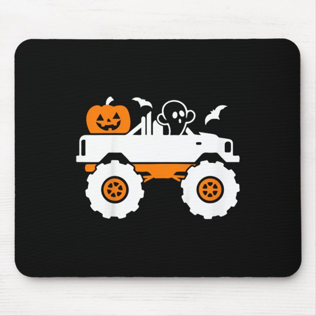 Mousepad Crianças Fantasmas Pumpkin Andando Monstro Caminhã (Frente)