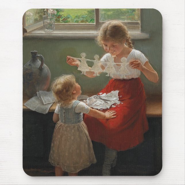 Mousepad Crianças Fazeres Silhuettes (Crianças Cutes Brinca (Frente)