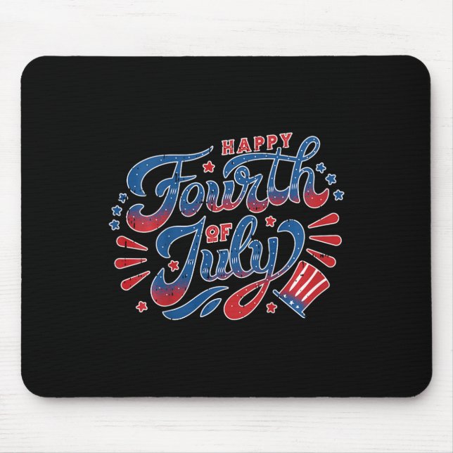 Mousepad Crianças Felizes Independência Dia 4 De Julho Cria (Frente)