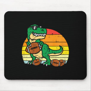 Mousepad Crianças Futebol Americano Trex Dinossauro Retro M