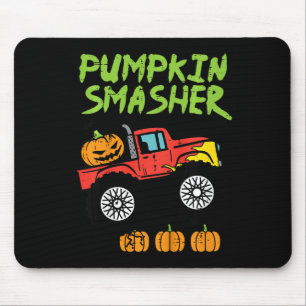 Mousepad Crianças Halloween Pumpkin Smasher Monster Truck C