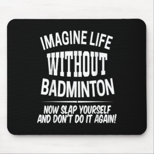 Mousepad Crianças homens e mulheres jogador de peteca de ba