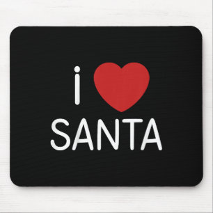 Mousepad Crianças Infantil Eu Amo Papai Noel Meninos Menina