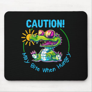 Mousepad Crianças Jacaré Crocodilo Flórida Férias Verão