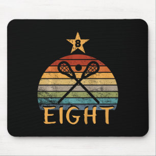 Mousepad Crianças Lacrosse Aniversário de 8 anos Lacrosse 8