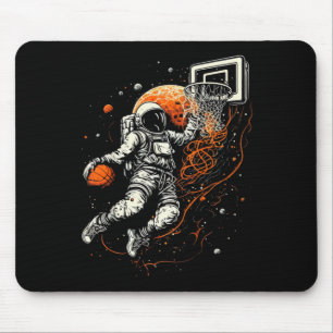 Mousepad Crianças Legal Bysketbyll Espacial com Astronauta
