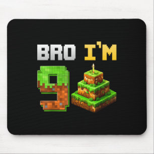 Mousepad Crianças Meninos É O Meu 9º Aniversário Jogo De Br
