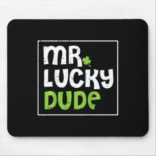 Mousepad Crianças Meu Sortudo Cara Dia de São Patrício Trev