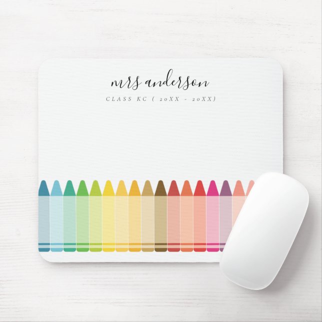 Mousepad Crianças Modernas Professoras Coloridas Colores do (Com mouse)