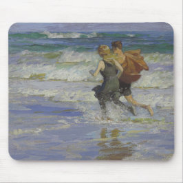 Mousepad Crianças na praia (por Edward Henry Potthast)