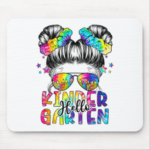Mousepad Crianças Olá Jardim de Infância Cabelo Desgrenhado